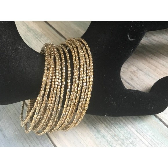 Gold Wire Wrap Bracelet - Picture 1 of 3